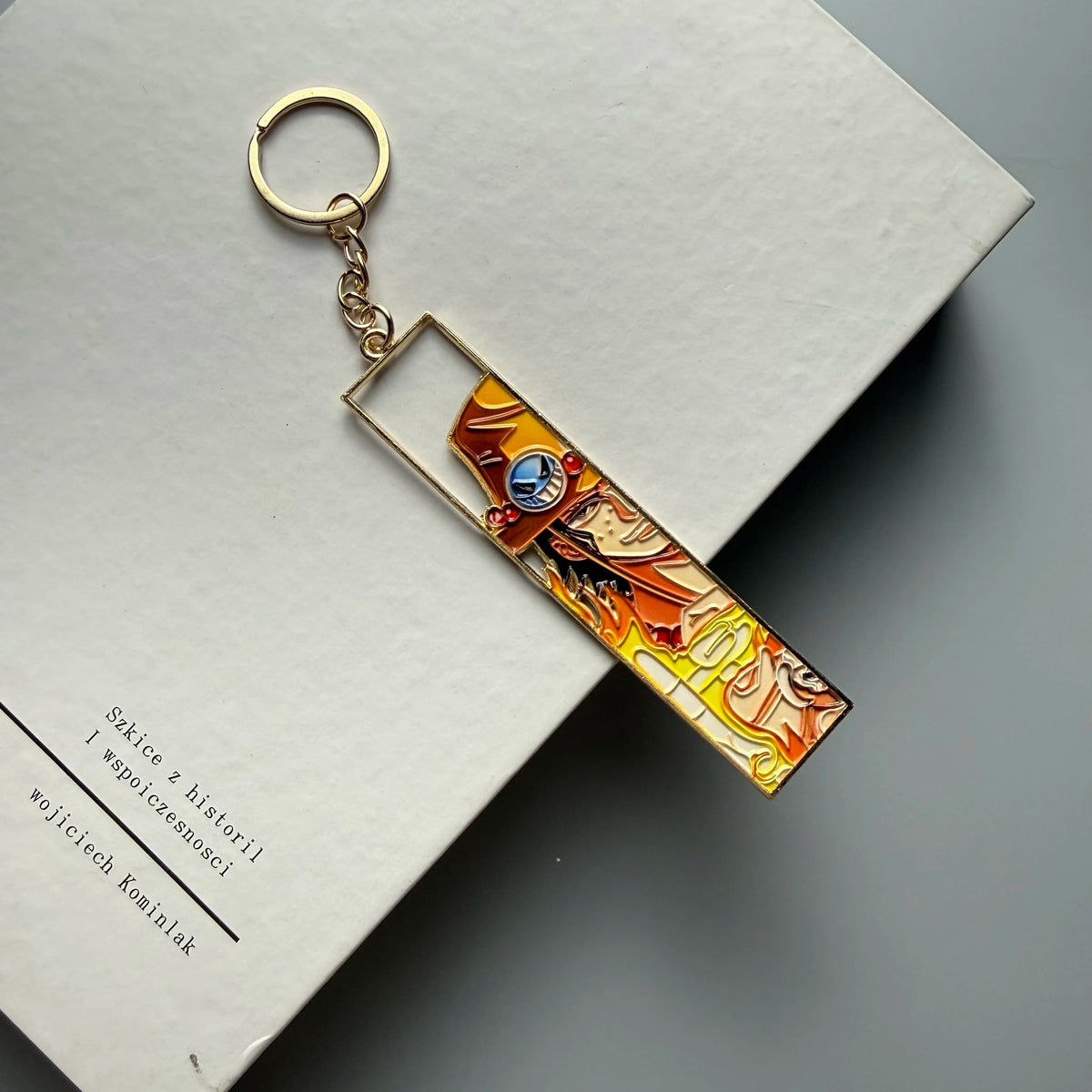Anime Jet Metal Keychain