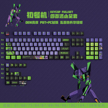 Evangelion Asuka Transparent Keycap