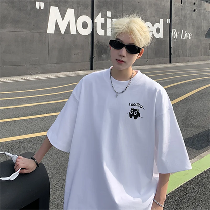 Anime Print Oversized T-Shirt