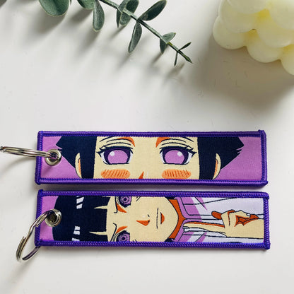 Anime Character Embroidered Keychain