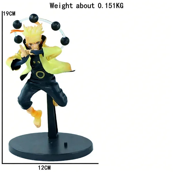 Bandai Naruto Shippuden anime Figures Uchiha Sasuke Hatake Kakashi Combat Form Collectible figure decorative Model Anime Toys
