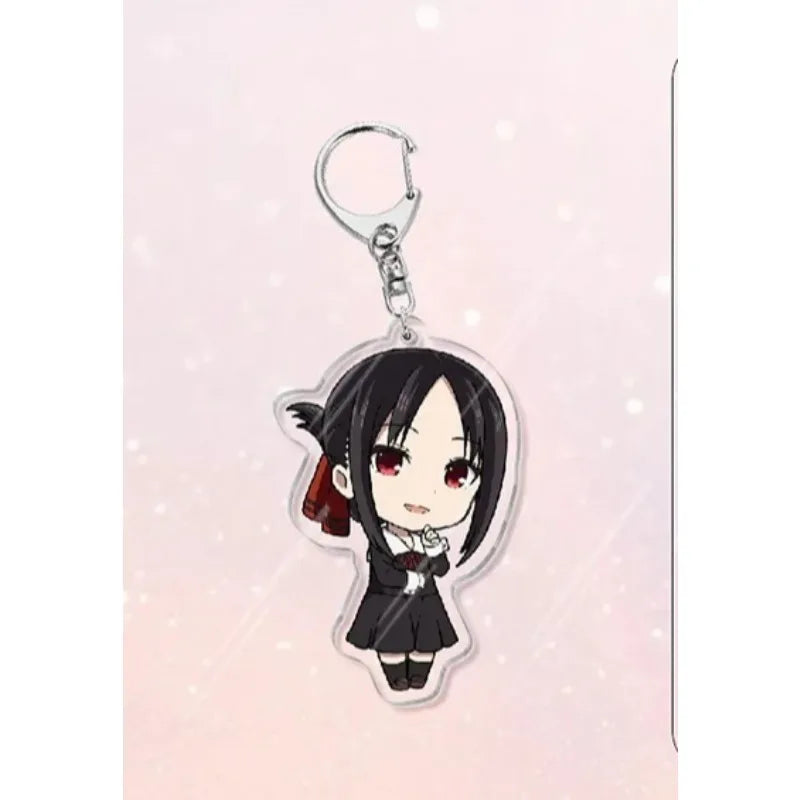 Shirogane Kei Kaguya Shinomiya Fujiwara Chika Popular Anime Peripheral Acrylic Keychain Backpack Pendant Campus Creative Gift