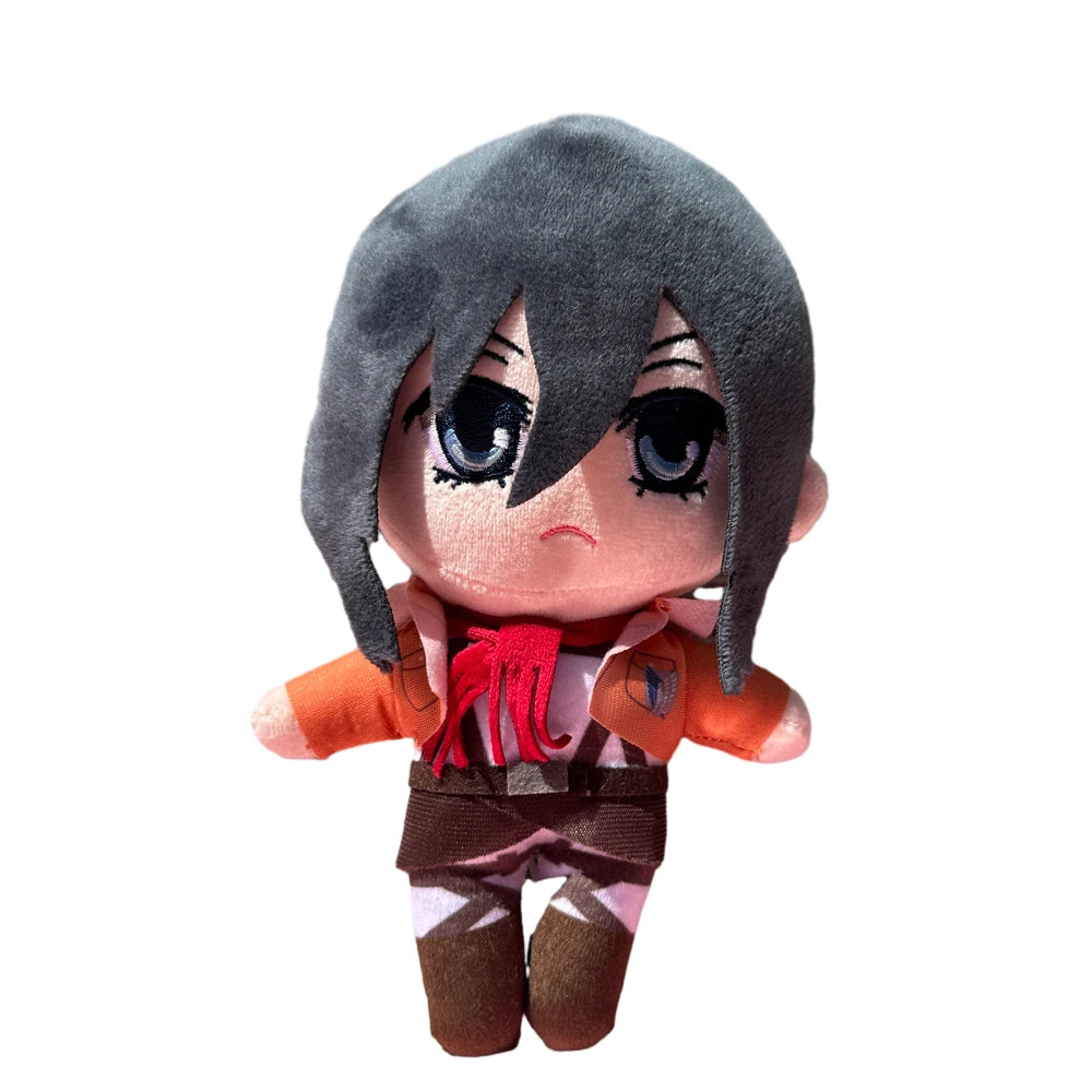 20Cm Anime Attack on Titan Plush Toys Doll Kawaii  Cute Soft Stuffed Plush Pillow Levi Eren Mikasa Stuffed Doll Gifts For Kids