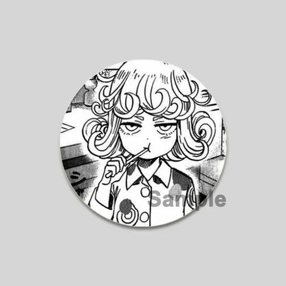 One Punch Man Saitama Brooch