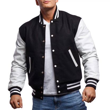 Attack on Titan Baseball Jacket with Colossal Titan Back Print Scouting Legion Logo and Japanese Text Sleeve Patterns