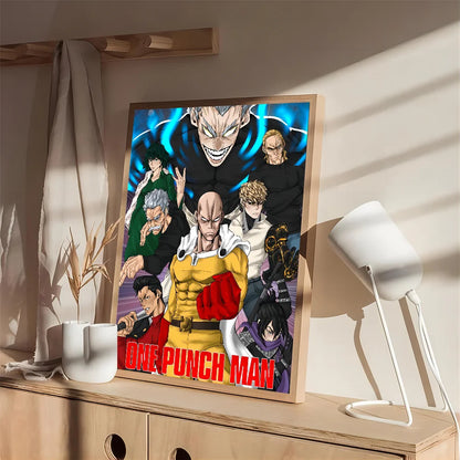 One Punch Man Saitama Wall Poster