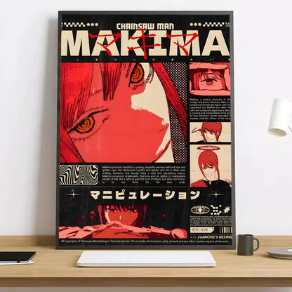 Chainsaw Man Makima Canvas Poster