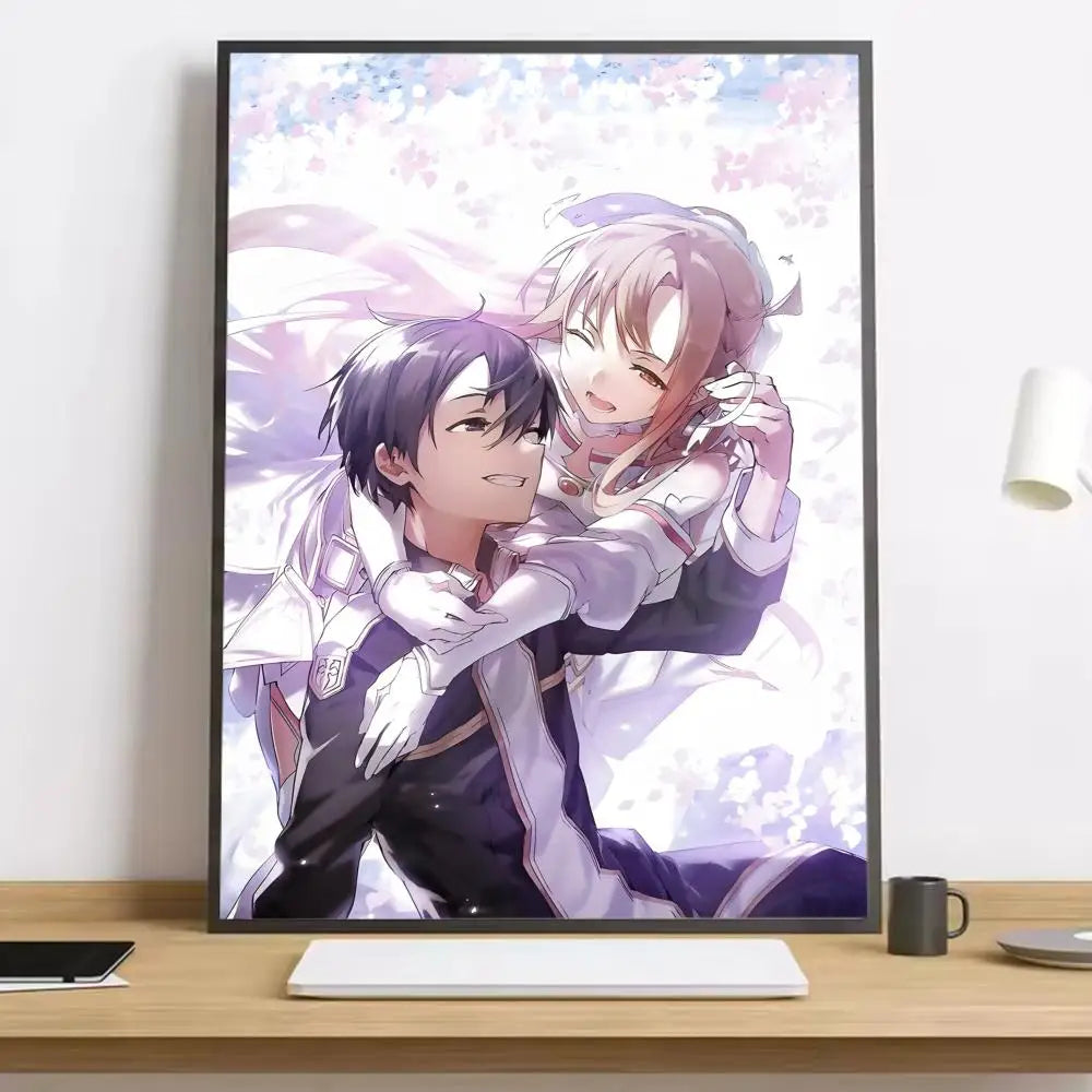 Sword Art Online Kirito Canvas Poster