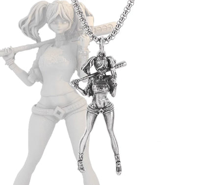 Anime Mecha Girl Pendant Necklace