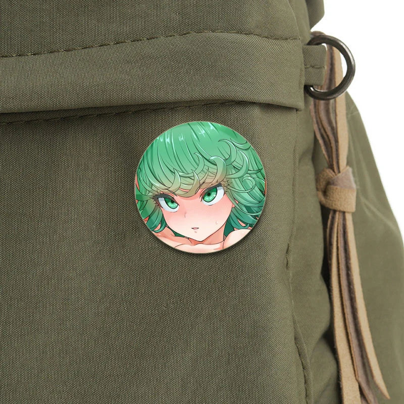 One Punch Man Saitama Brooch