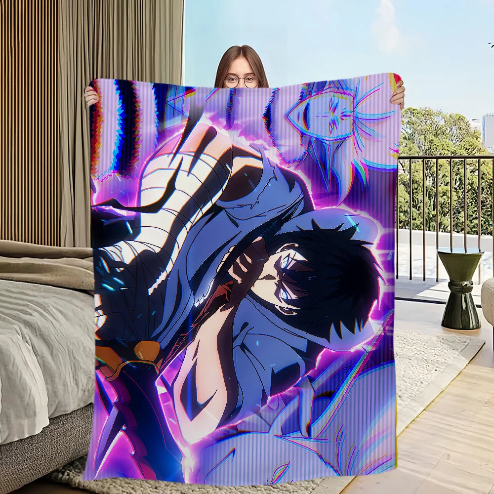 Solo Leveling Sung Jinwoo Plush Blanket