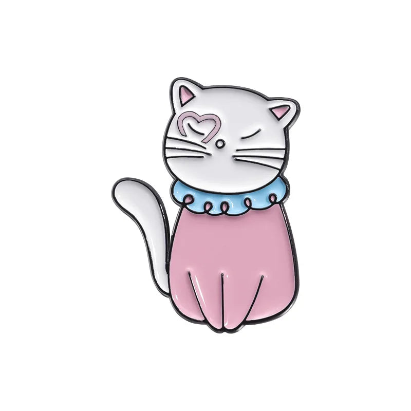 Anime Cats Penguin Enamel Pins