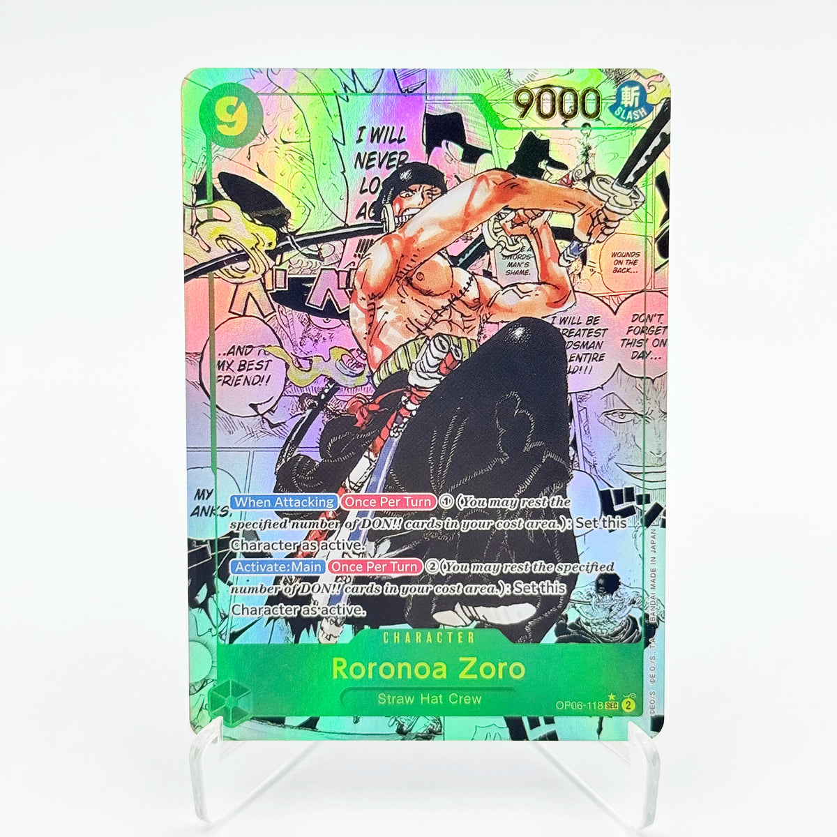 One Piece Roronoa Zoro Card Set