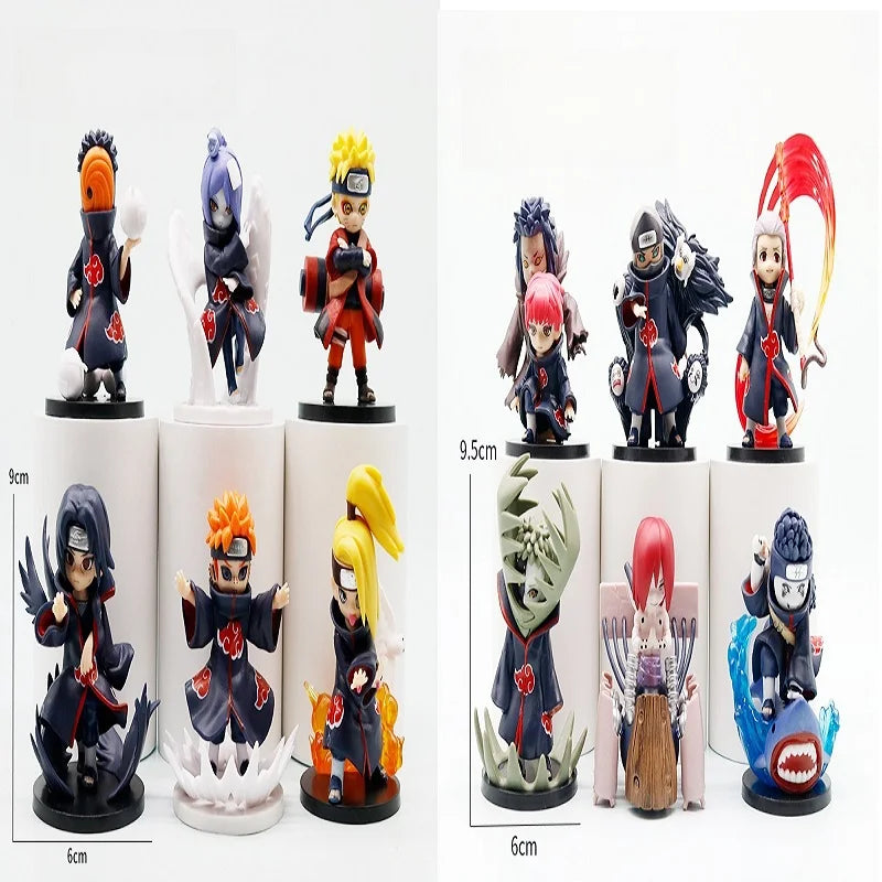 2026 new anime mini humanoid doll Naruto Xiao assembled blind box PVC character surprise mysterious box model ornaments toy gift