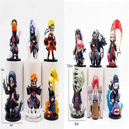 2026 new anime mini humanoid doll Naruto Xiao assembled blind box PVC character surprise mysterious box model ornaments toy gift