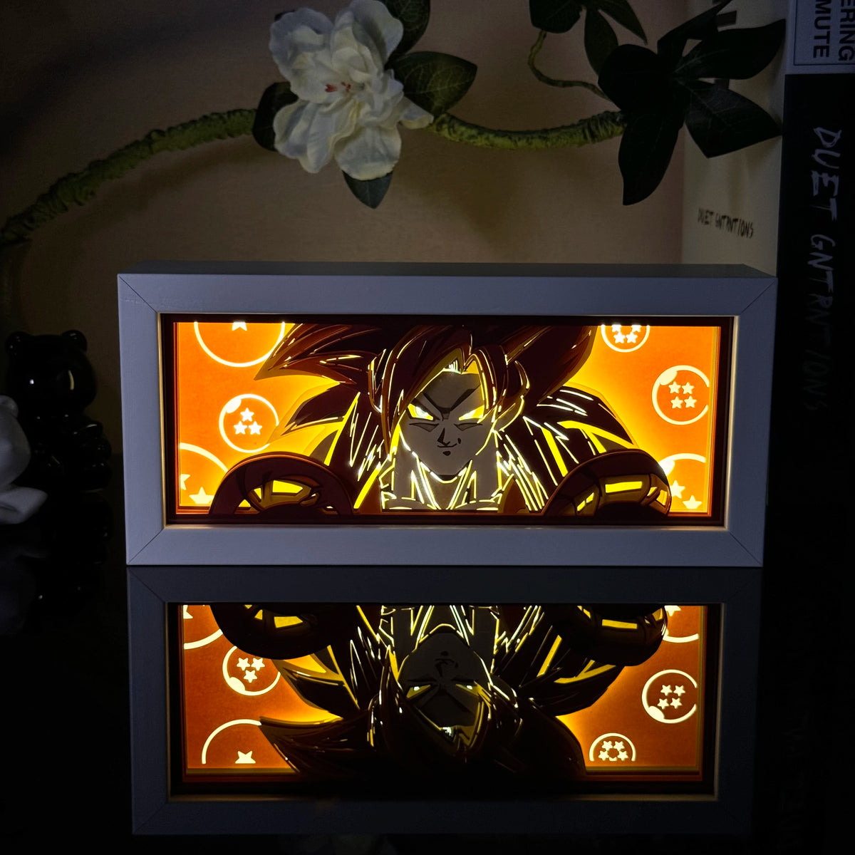 Anime Paper Carved LED Lamp