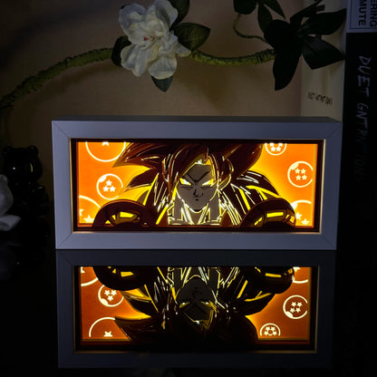 Anime Paper Carved LED Lamp
