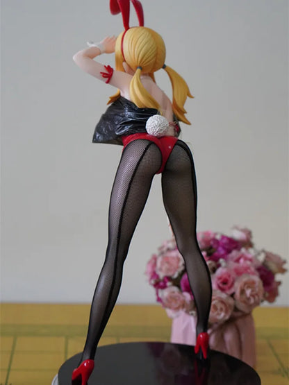 Fairy Tail Lucy Heartfilia Bunny Girl Figure FREEing B‑Style PVC Statue Model Desktop PC‑Case Ornament Anime Collectible