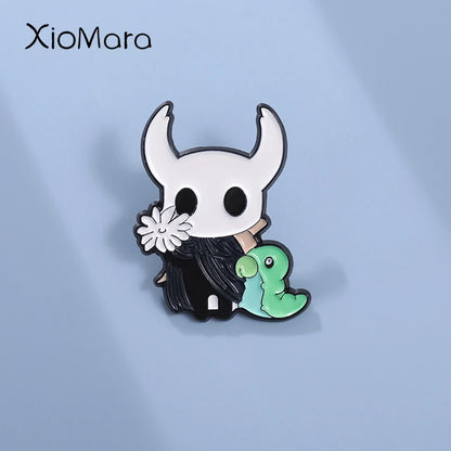 Anime Game Brooch Hollow Knight Character Enamel Pins Cartoon Badge