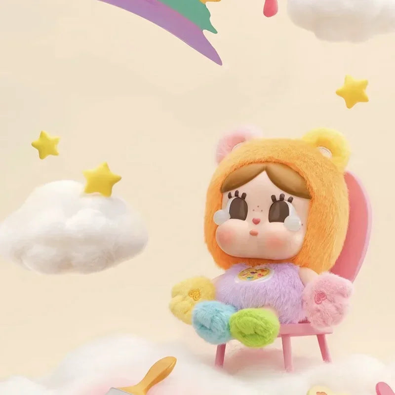 POP MART CRYBABY Care Bears Series Vinyl Plush Pendant Mystery Box Genuine Blind Box Guess Toys Bag Ornament Cute Figurines