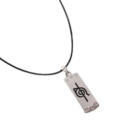 Hot Anime Konoha Necklace Akatsuki Red Cloud Pendant Uzumaki Anime Accessories Keychain Cosplay Akatsuki Itachi Cartoon Jewelry