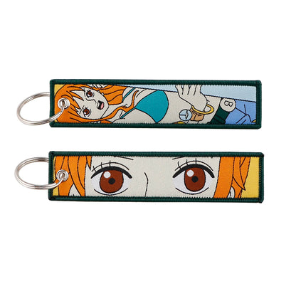 Anime Embroidery Keychain