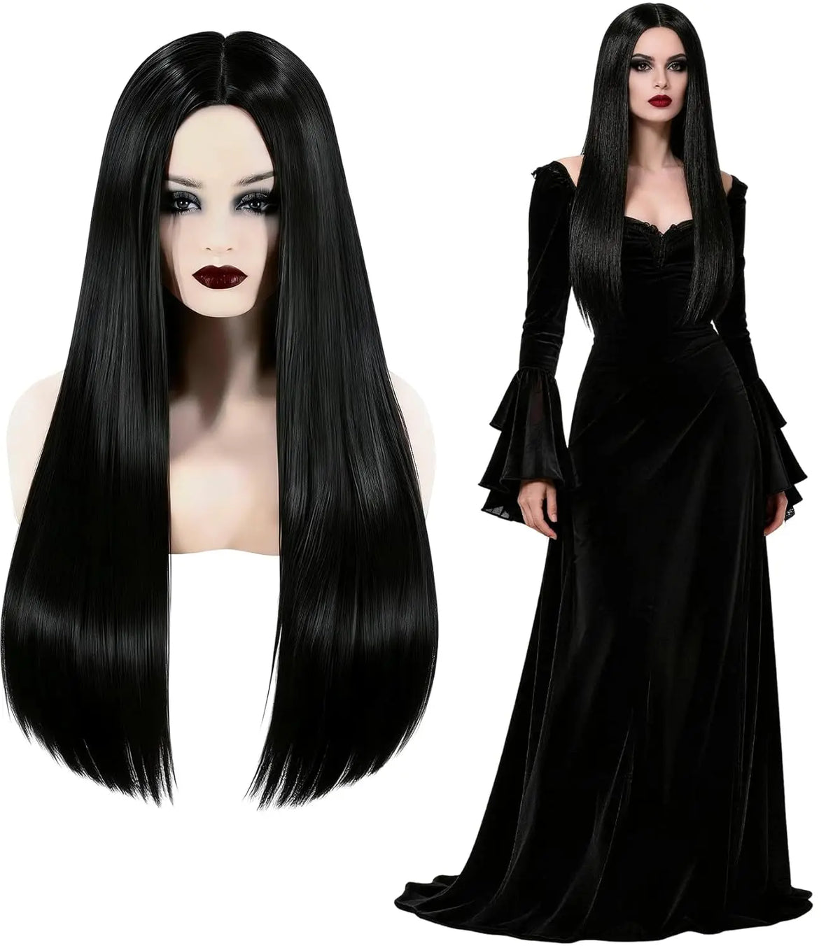 The Addams Family Morticia Wig