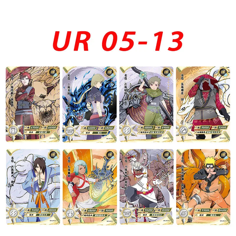 Naruto KAYOU Card Full Set Rare BP NR SE GP CP SP CR MR PR SV SLR OR AR NR UR ZR TR Cards Uzumaki Naruto Anime Collectible Card