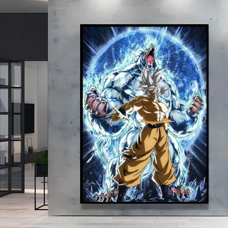 Classic Anime Canvas Printing Posters Dragon Ball Goku Vegeta HD Prints kids Gifts Aesthetic Poster Room wall Decor Pictures