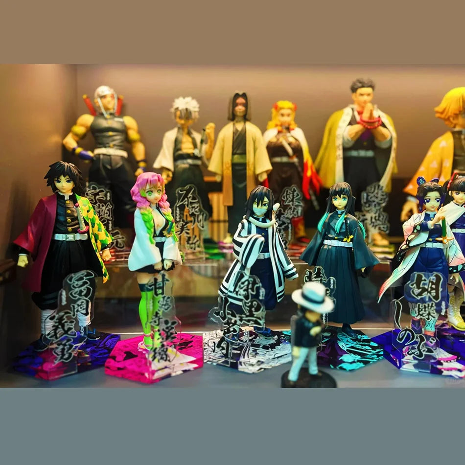 Anime Figure Demon Slayer Figures Kimetsu No Yaiba Doll Tanjiro Nezuko Zenitsu Figurine Inosuke Warrior Action Figure Model Toys