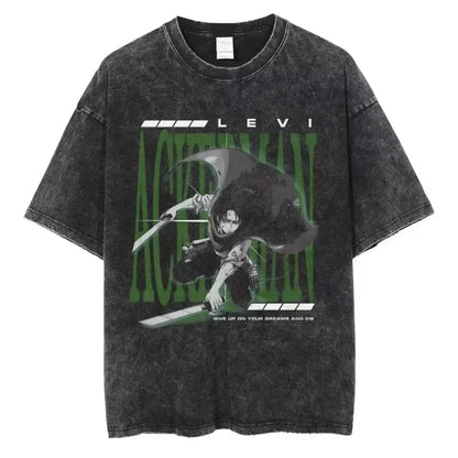 2026 New in Top & Tees Mens T-Shirt Anime Attack on Titan Printed Round Neck Y2k Tshirt Men Clothing 2026 New Summer