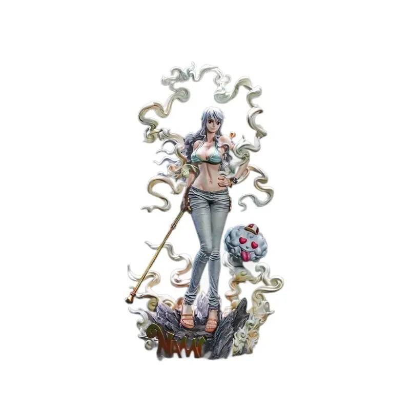 30cm Anime One Piece Nika Nami Action Figurine Desktop Model Trendy Toy Pvc Static Statue Pc Case Ornament Collection Fan Gifts