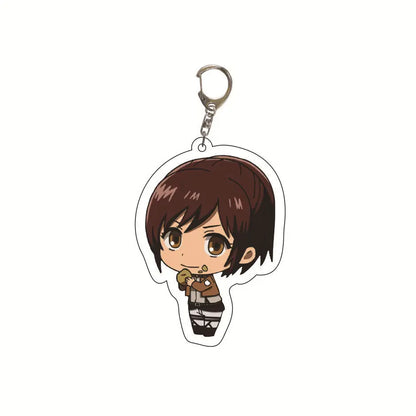 Attack on Titan Acrylic Keychain Custom Logo Print School Bag Creative Pendant Wholesale Stock