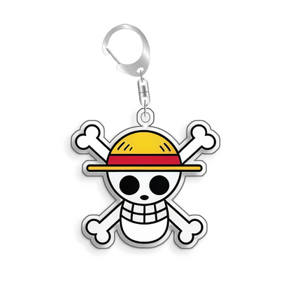 Keychain OP OPTCG Card Straw Hat Piates Brook Backpack Pendant Anime Game Fans Gift Recycled Acrylic Decoration Rare Card Toy5cm