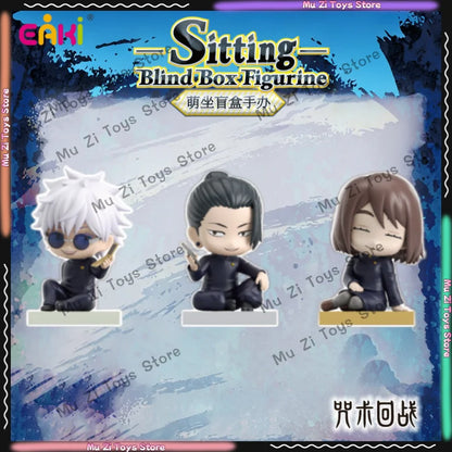 Genuine EAKI Jujutsu Kaisen Figurine Blind Box PVC Anime Action Figure Gojo Satoru Geto Suguru Fushiguro Toji Toy Gift