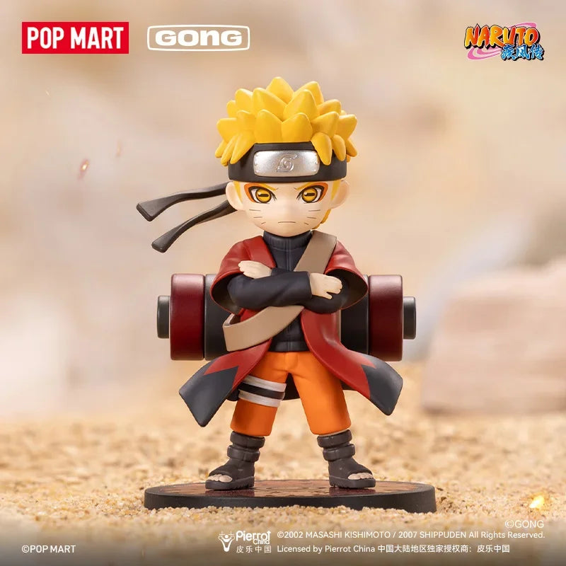 POP MART GONG Naruto Shippuden Akatsuki Arc Series Trendy Blind Random Box Toys Mystery Box Guess Action Figure Surprise Gift