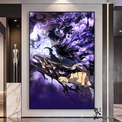 Solo Leveling Frameless Canvas Painting
