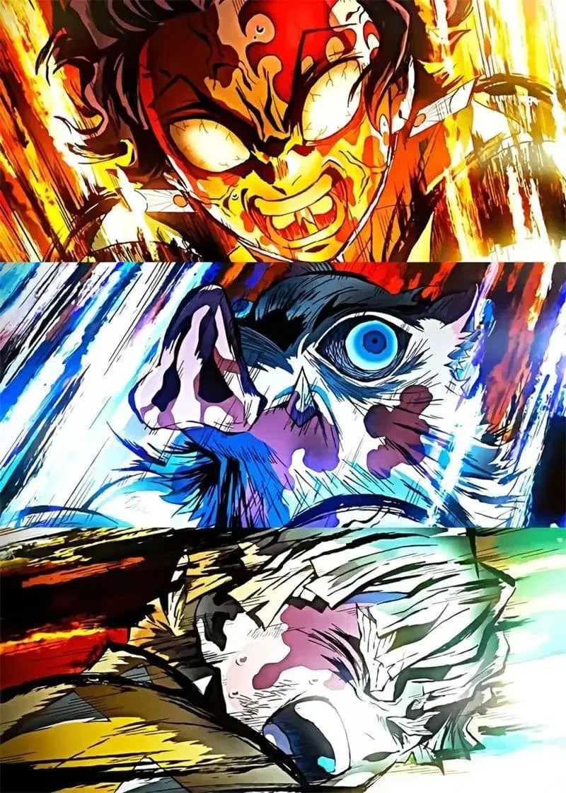5D DIY Diamond Painting Japan Classic Hot Anime Demon Slayer Full Square Round Drill Mosaic Embroidery Home Decor Kids Gift
