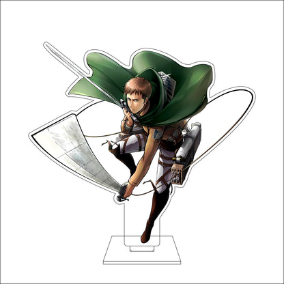 16CM Anime Attack on Titan Cosplay Acrylic Figure Stand Plate Jean Kirstein Hange Zoe Rivaille Ackerman Ornaments Gifts