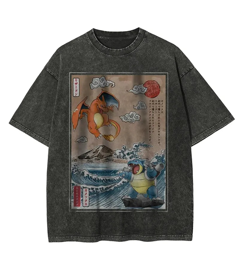 Pokémon Starters Abbey Road Oversized Tee