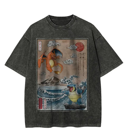 Pokémon Starters Abbey Road Oversized Tee