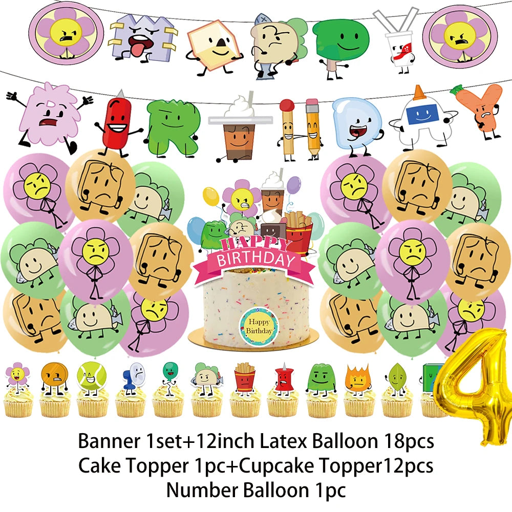 Battle For Dreaming Island Birthday Backdrop Set