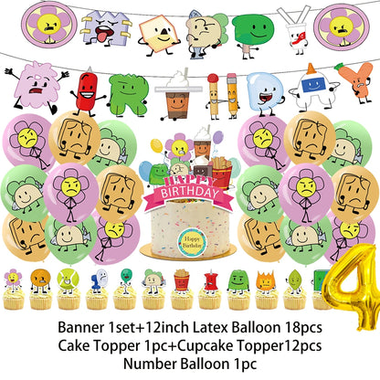 Battle For Dreaming Island Birthday Backdrop Set