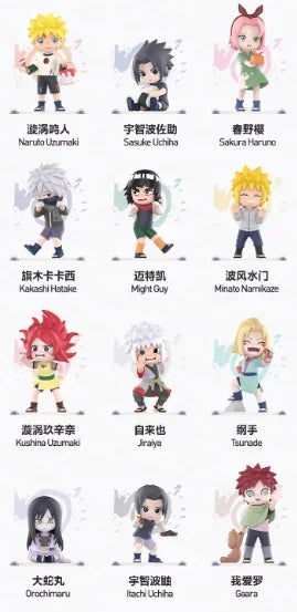 POPMART Naruto Shippuden Childhood Series Blind Box Toys Mystery Box Mistery Caixa Action Figure Genuine Original Surprise Box