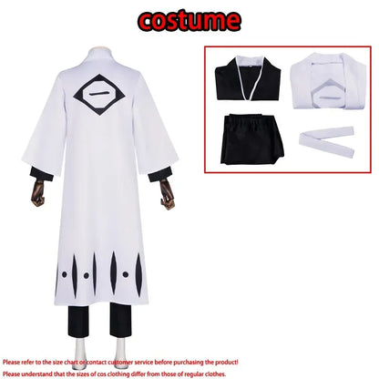 Anime Aizen Sousuke Cosplay Costume Bleach Cosplay Kuchiki Byakuya Captain Hitsugaya Toushir Captain Robe Kimono Outfit for Men