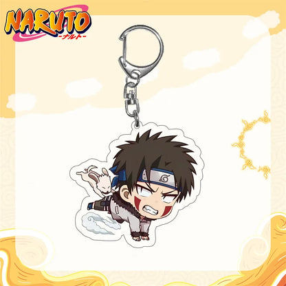Naruto Anime Akatsuki Uchiha Itachi Acrylic Keychain Fashion Key Ring Bag Charms Girl Pendant Jewelry Cute Creative Friends Gift