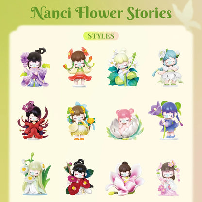 Rolife Nanci Blind Box Nanci's Flower Stories Action Figure Collectible Doll Toys Surprise Box Gift for Kids Friends Adults