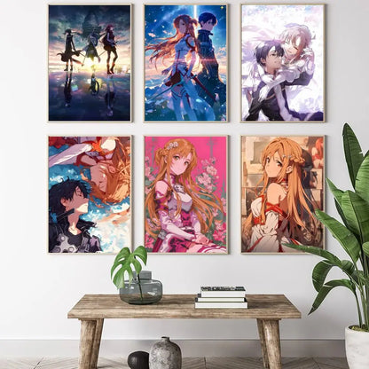 Sword Art Online Kirito Canvas Poster