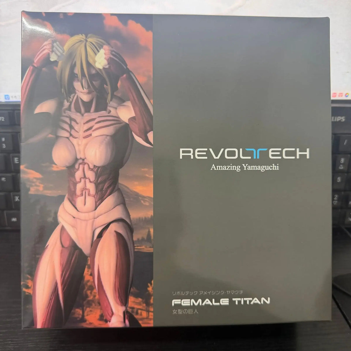 In Stock Kaiyodo Attack On Titan The Female Titan Amazing Yamaguchi Revoltech Action Figures Toy Figurine Ko Model Doll Gift