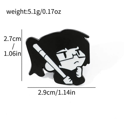 Gojo Satoru Cats Enamel Pin Kawaii Anime Role Eye Mask Cute Manga Brooches Badge Jujutsu Kaisen Anime Accessories For Backpack